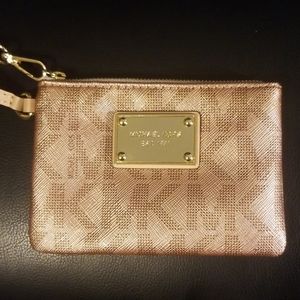 Rose Gold Michael Kors Clutch